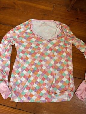 Little Sleepies mermaid scales- women’s pajama top